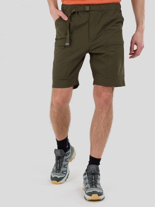 Fundango Elkford Cargo Trekking Shorts męski krótkie spodnie turystyczne z bocznymi kieszeniami zielony 2