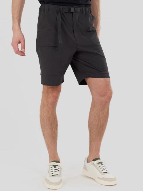 Fundango Elkford Cargo Trekking Shorts męski krótkie spodnie turystyczne z bocznymi kieszeniami szary 3