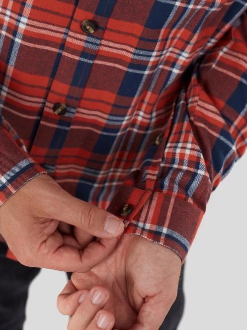 Fundango Harris Shirt męski koszula z dlugim rekawem czerwony 6