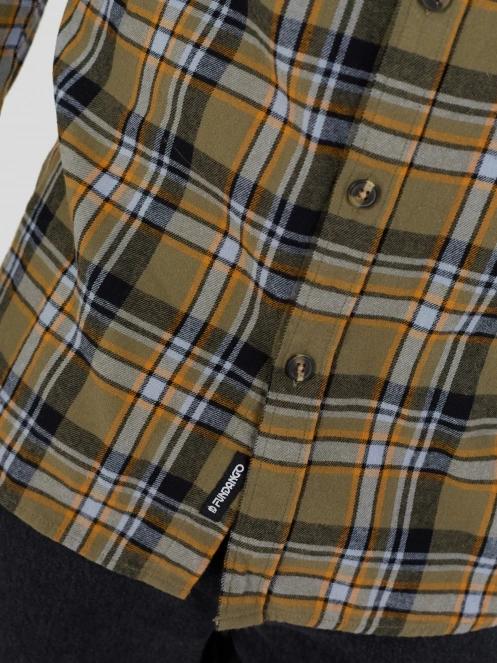 Fundango Harris Shirt męski koszula z dlugim rekawem oliwka 5