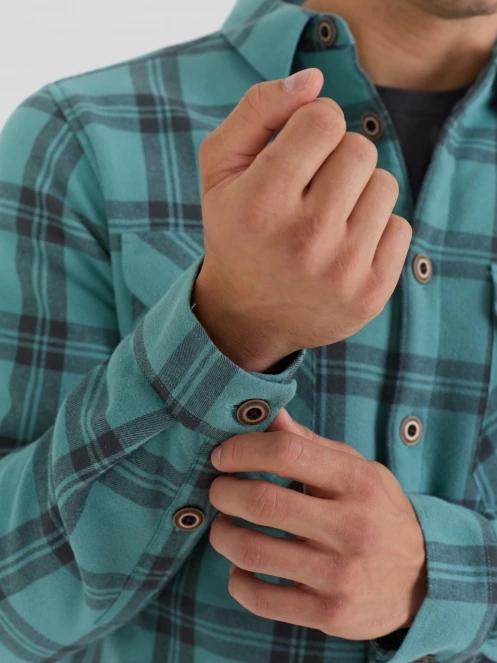 Fundango Roddy Lined Shirt męski kurtka koszulowa zielony 8