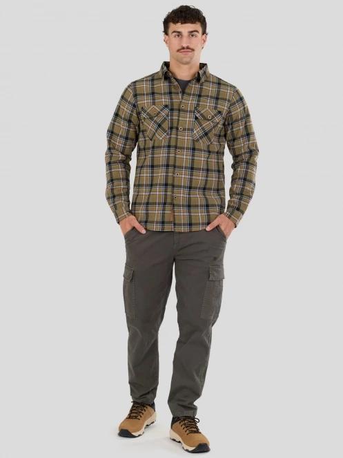 Fundango Roddy Lined Shirt męski kurtka koszulowa oliwka 4