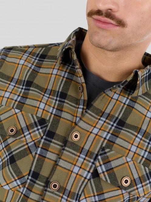 Fundango Roddy Lined Shirt męski kurtka koszulowa oliwka 6