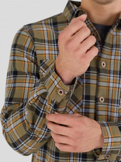 Fundango Roddy Lined Shirt męski kurtka koszulowa oliwka 8