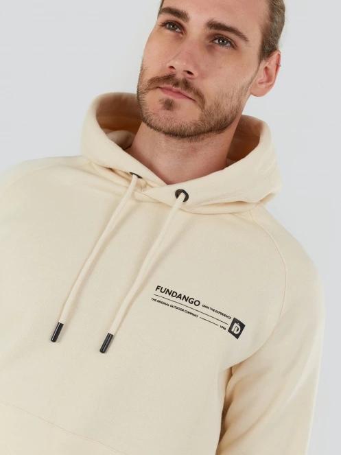 Fundango Talis Hooded Sweatshirt męski sweter z kapturem piasek 6