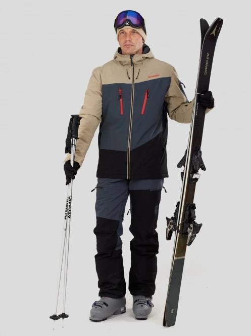 Fundango Privet Allmountain Jacket męski kurtka narciarska piasek 4