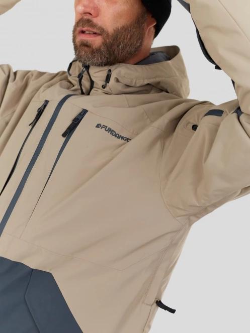 Fundango Baily ECO Allmountain Jacket męski kurtka narciarska piasek 8