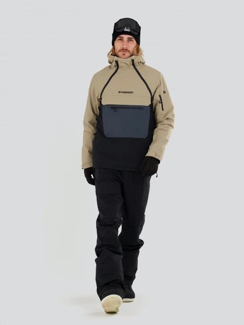 Fundango Hydra ECO Anorak męski kurtka narciarska piasek 4