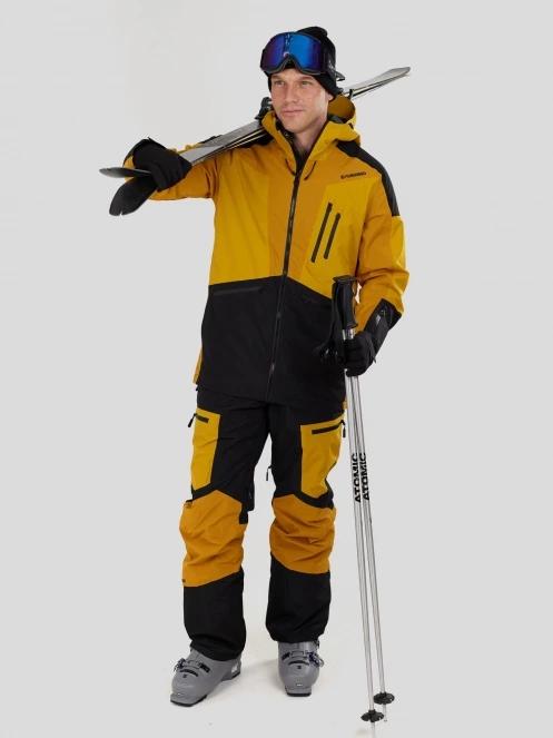 Fundango Rigel ECO 3L Jacket męski kurtka przeciwdeszczowa żółty 4