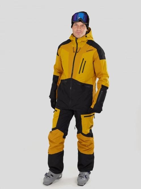 Fundango Rigel ECO 3L Jacket męski kurtka przeciwdeszczowa żółty 6