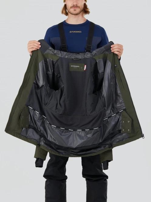 Fundango Rigel ECO 3L Jacket męski kurtka przeciwdeszczowa oliwka 5