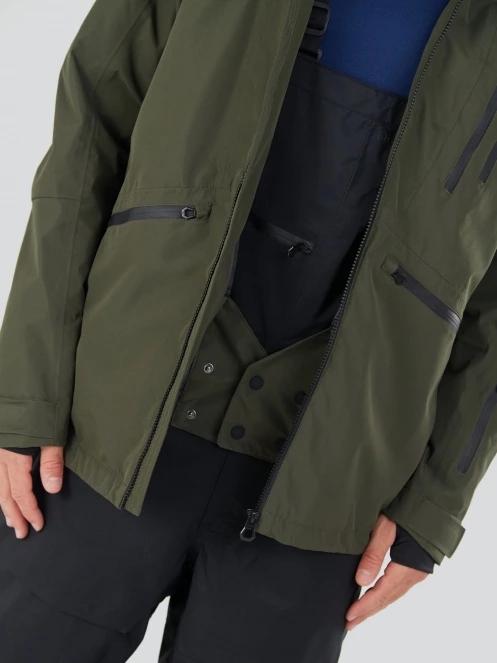 Fundango Rigel ECO 3L Jacket męski kurtka przeciwdeszczowa oliwka 9