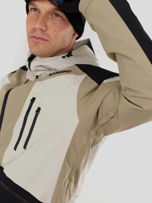 Fundango Rigel ECO 3L Jacket męski kurtka przeciwdeszczowa piasek 9