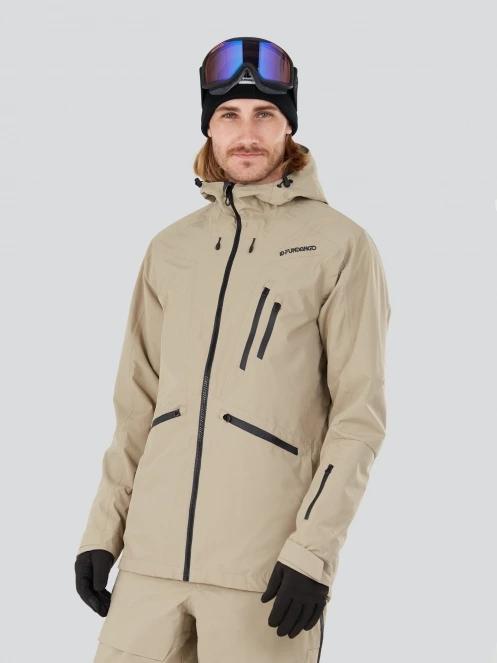 Fundango Rigel ECO 3L Jacket męski kurtka przeciwdeszczowa piasek 2