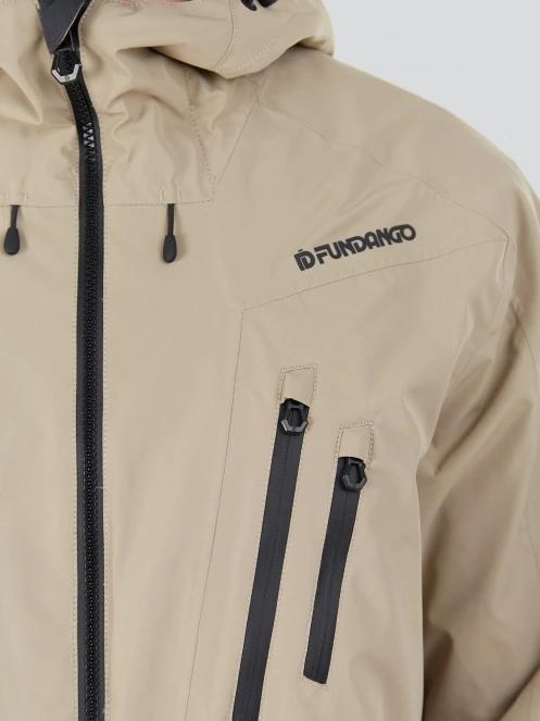 Fundango Rigel ECO 3L Jacket męski kurtka przeciwdeszczowa piasek 7