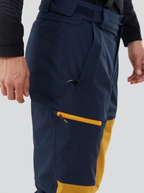 Fundango Teak Colourblock Pants męski spodnie narciarskie żółty 6