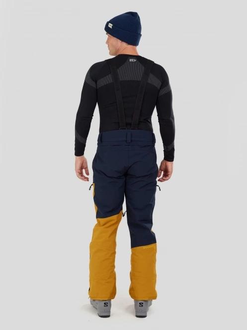 Fundango Teak Colourblock Pants męski spodnie narciarskie ciemnoniebieski 2