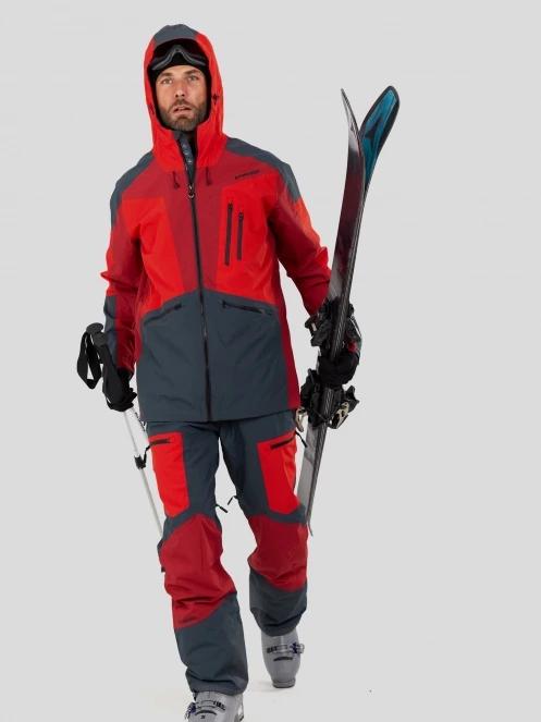 Fundango Nexara ECO 3L Pants męski spodnie narciarskie czerwony 4