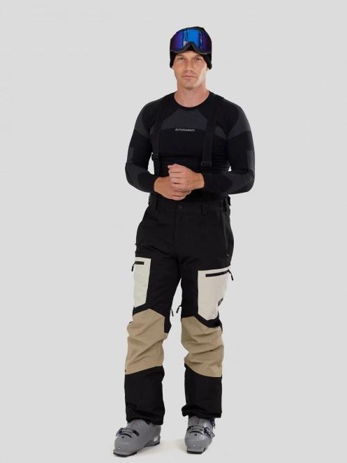 Fundango Nexara ECO 3L Pants męski spodnie narciarskie piasek 2