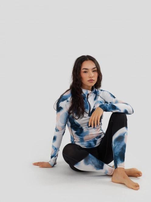 Fundango Yade II Baselayer Top damski koszulka bieliźniana niebieski 5