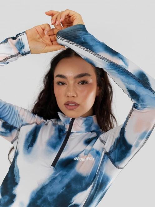 Fundango Yade II Baselayer Top damski koszulka bieliźniana niebieski 7