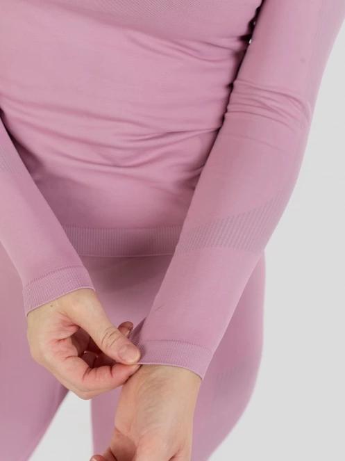Fundango Seamless Baselayer Set damski komplet bielizny różowy 6