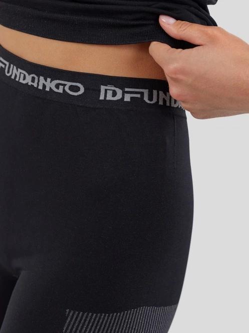 Fundango Seamless Baselayer Set damski komplet bielizny czarny 8