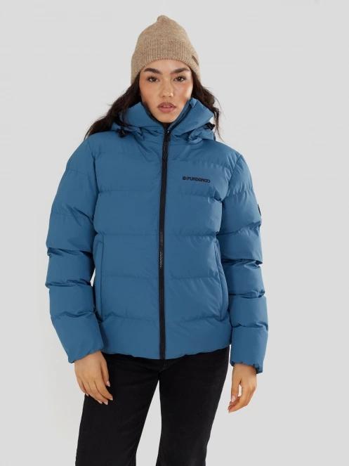 Fundango Amber Padded Jacket damski pikowana kurtka przejściowa niebieski 2