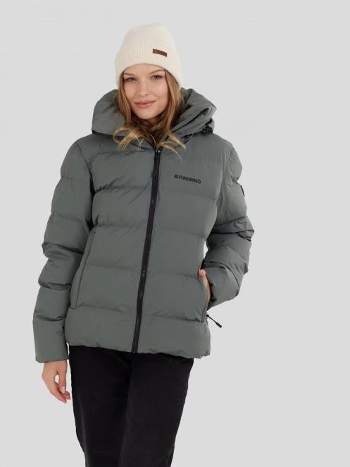 Fundango Amber Padded Jacket damski pikowana kurtka przejściowa zielony 2