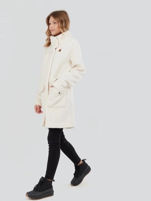 Fundango Elle Fleece Jacket damski kurtka przejściowa biały 4