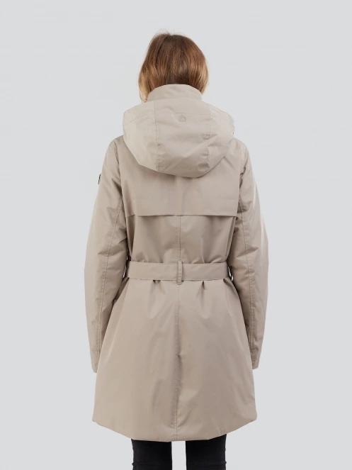 Fundango Charlotte Trenchcoat damski plaszcz przeciwdeszczowy piasek 3