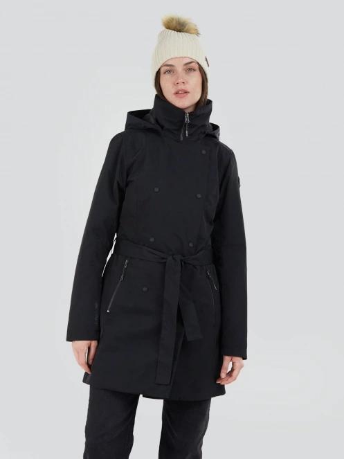 Fundango Charlotte Trenchcoat damski prochowiec czarny 2