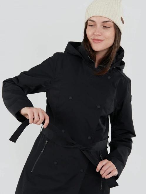 Fundango Charlotte Trenchcoat damski prochowiec czarny 6