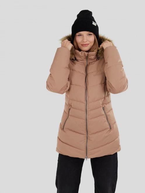 Fundango Prue Padded Jacket damski kurtka zimowa brąz 6