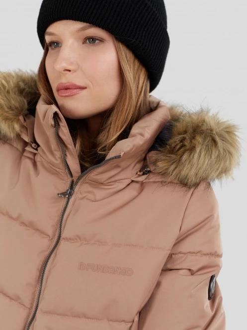Fundango Prue Padded Jacket damski kurtka zimowa brąz 7