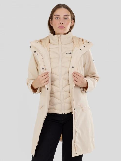 Fundango Astrion 3 in 1 Jacket damski kurtka przejściowa piasek 2