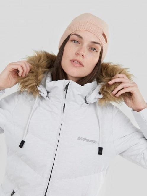 Fundango Puppis Padded Jacket damski kurtka zimowa piasek 7