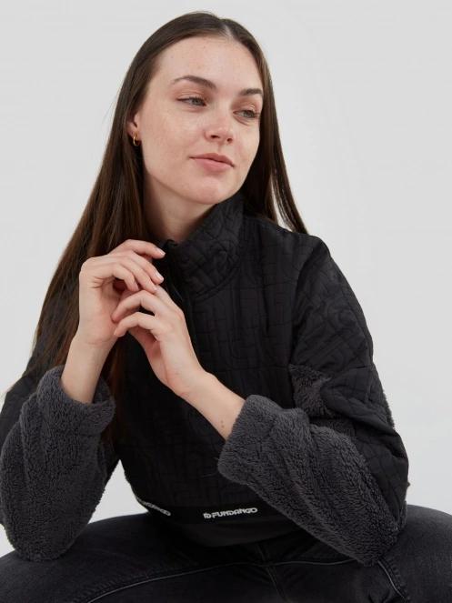 Fundango Calypso Hybrid Pullover damski bluza z polaru czarny 7