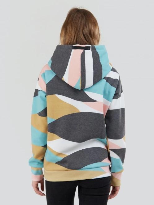 Fundango Challenger Pullover damski sweter z kapturem wielokolorowy 3