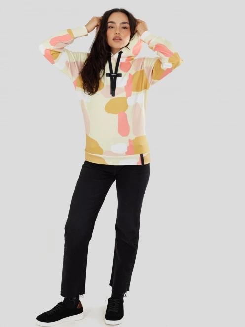 Fundango Challenger Pullover damski sweter z kapturem wielokolorowy 4