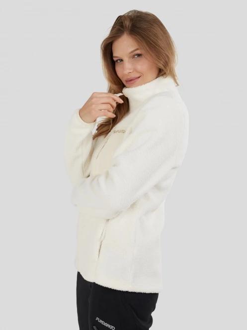 Fundango Shiloh Fleece Jacket damski bluza z polaru biały 5