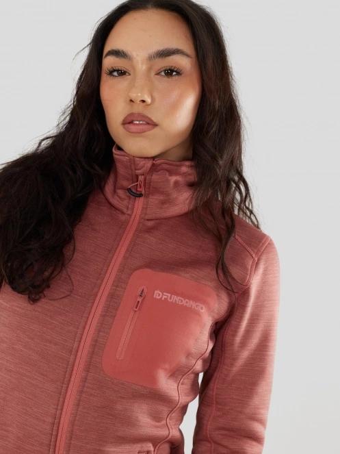 Fundango Antilles Melange Jacket damski bluza z polaru różowy 6