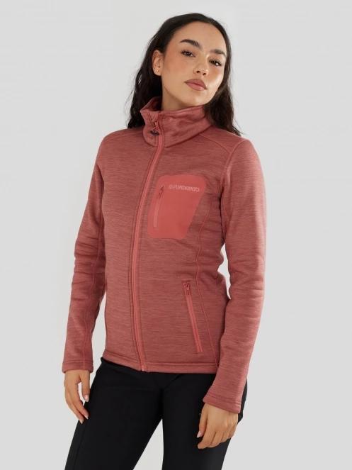 Fundango Antilles Melange Jacket damski bluza z polaru różowy 5