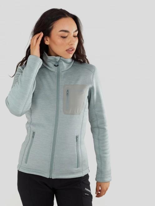 Fundango Antilles Melange Jacket damski bluza z polaru zielony 5