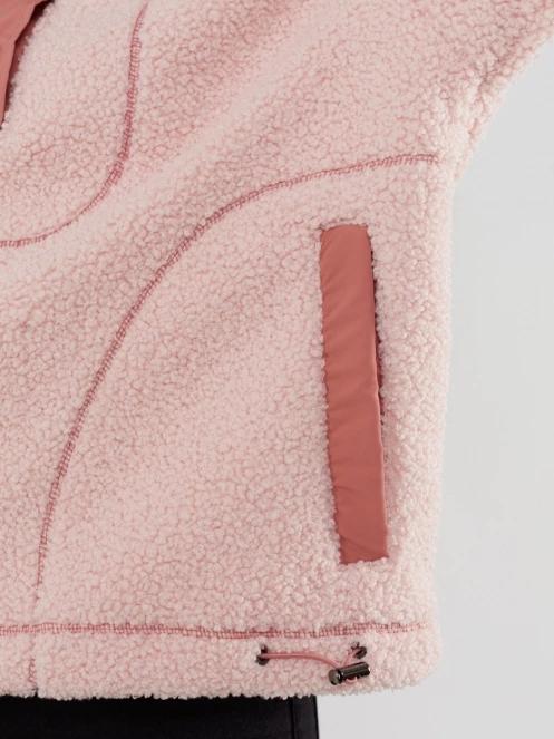 Fundango Juniper Pile Jacket damski sweter z kapturem różowy 7