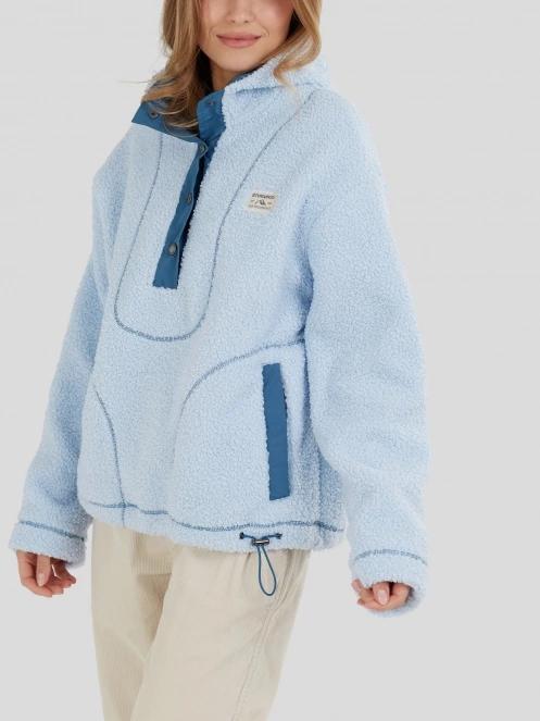 Fundango Juniper Pile Jacket damski sweter z kapturem jasnoniebieski 8