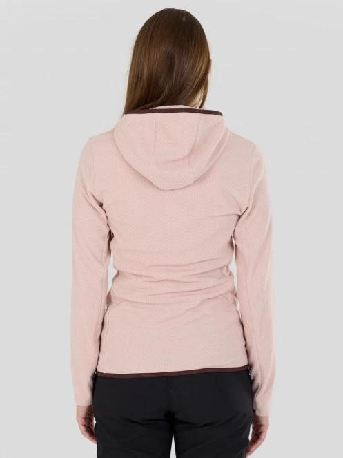 Fundango Nigata Full Zip Hoodie damski hybrydowa warstwa pośrednia różowy 3