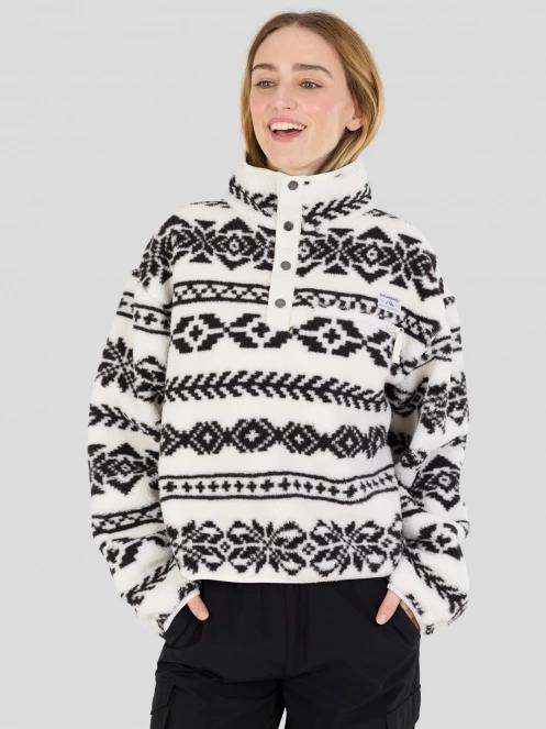 Fundango Pacha Fleece Jacket damski bluza z polaru biały 2