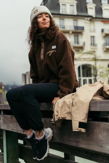 Fundango Pacha Fleece Jacket damski bluza z polaru brąz 9