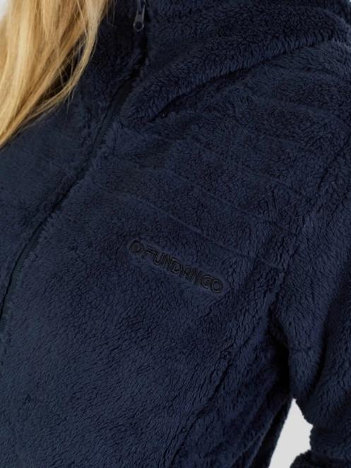 Fundango Zealand Plush Pile Jacket damski bluza z polaru ciemnoniebieski 5
